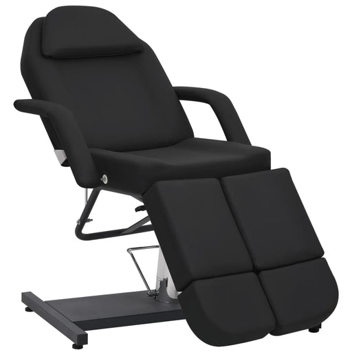Scaun tratament înfrumusețare, negru, 180x62x78 cm, piele eco - WALTI WALTI