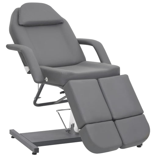 Scaun tratament de înfrumusețare, gri, 180x62x78 cm, piele eco - WALTI WALTI