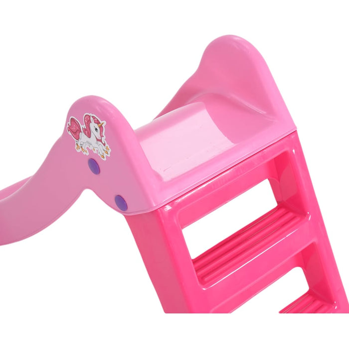 Tobogan pentru copii pliabil, roz, 111 cm WALTI