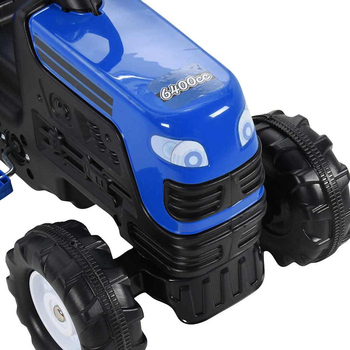 Tractor pentru copii cu pedale, albastru WALTI