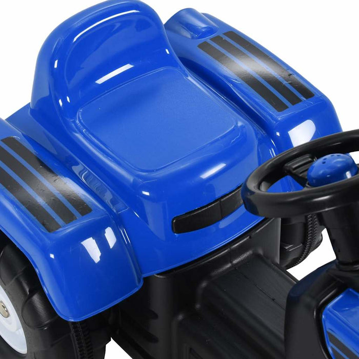 Tractor pentru copii cu pedale, albastru WALTI
