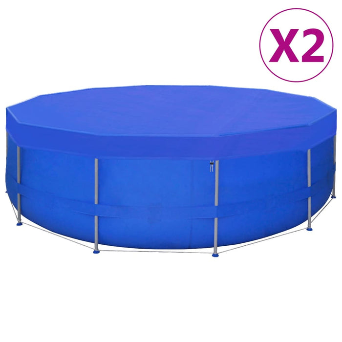 Prelate piscină, 2 buc, PE rotundă, 460 cm, 90 g/m² - WALTI WALTI