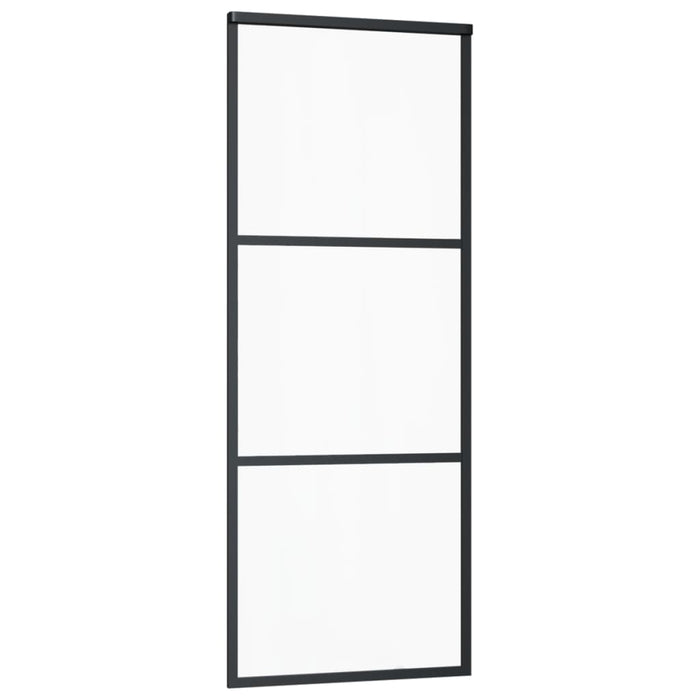 Ușă glisantă cu set feronerie, 76x205 cm, sticlă ESG/aluminiu - WALTI WALTI
