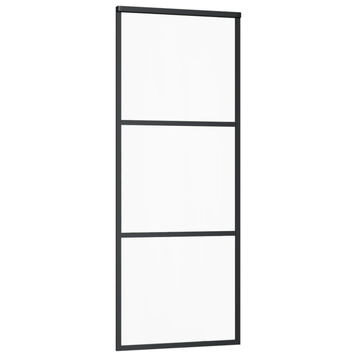 Ușă glisantă cu set feronerie, 76x205 cm, sticlă ESG/aluminiu - WALTI WALTI
