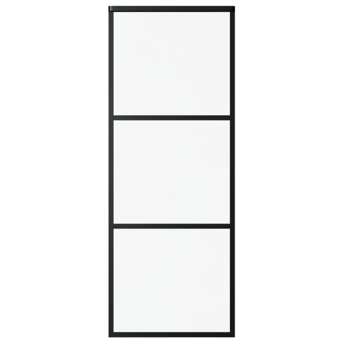 Ușă glisantă cu set feronerie, 76x205 cm, sticlă ESG/aluminiu - WALTI WALTI