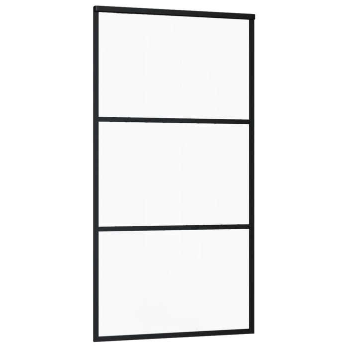 Ușă glisantă cu set feronerie, 102x205 cm, sticlă ESG/aluminiu - WALTI WALTI