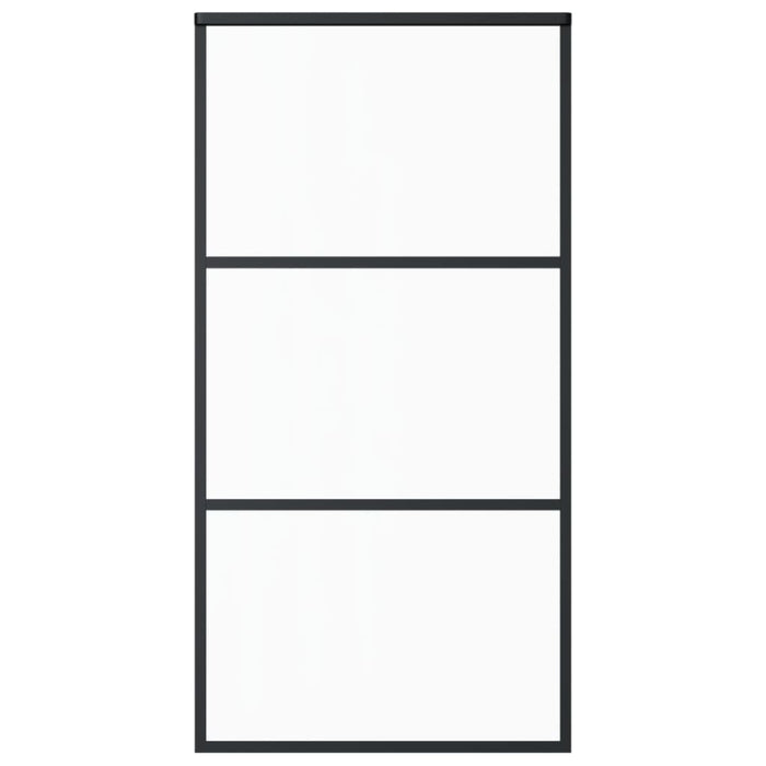 Ușă glisantă cu set feronerie, 102x205 cm, sticlă ESG/aluminiu - WALTI WALTI