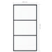 Ușă glisantă cu set feronerie, 102x205 cm, sticlă ESG/aluminiu - WALTI WALTI