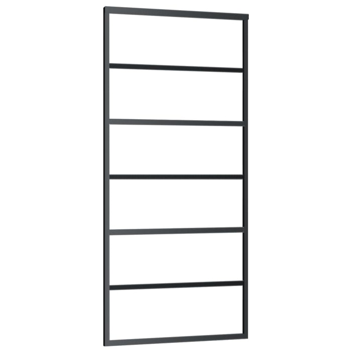 Ușă glisantă cu set feronerie, 90x205 cm, sticlă ESG/aluminiu - WALTI WALTI
