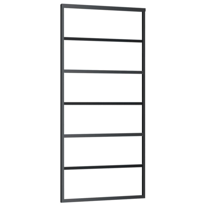 Ușă glisantă cu set feronerie, 90x205 cm, sticlă ESG/aluminiu - WALTI WALTI
