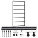 Ușă glisantă cu set feronerie, 102x205 cm, sticlă ESG/aluminiu - WALTI WALTI