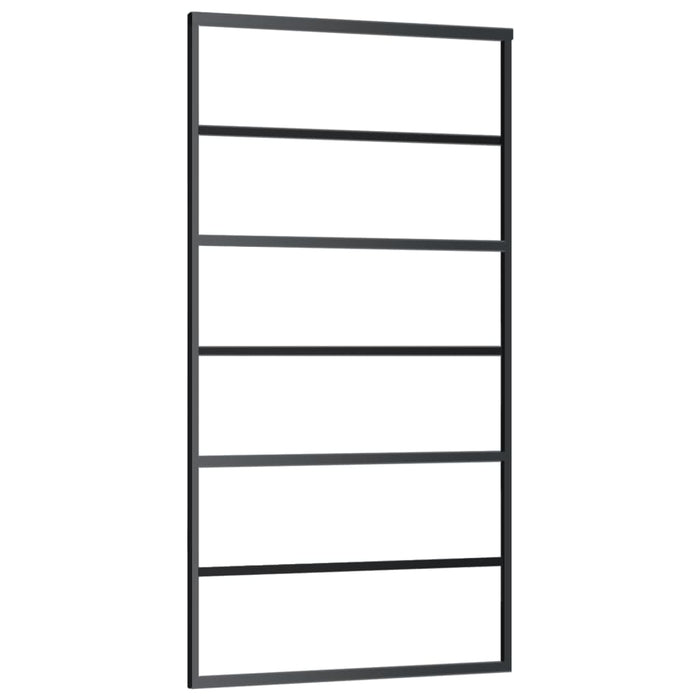 Ușă glisantă cu set feronerie, 102x205 cm, sticlă ESG/aluminiu - WALTI WALTI
