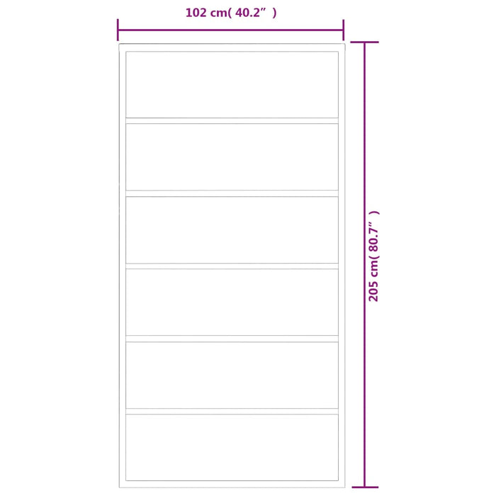 Ușă glisantă cu set feronerie, 102x205 cm, sticlă ESG/aluminiu - WALTI WALTI