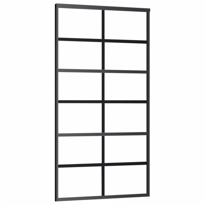 Ușă glisantă cu set feronerie, 102x205 cm, sticlă ESG/aluminiu - WALTI WALTI