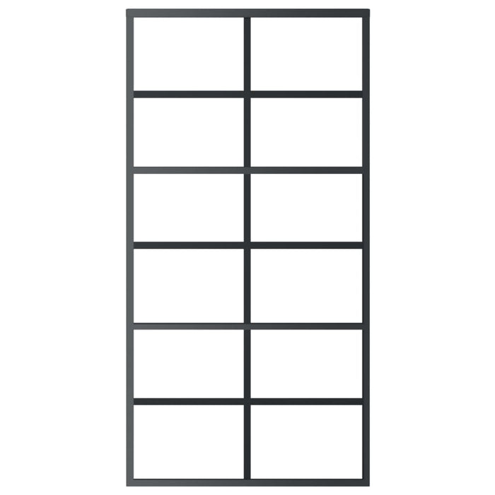 Ușă glisantă cu set feronerie, 102x205 cm, sticlă ESG/aluminiu - WALTI WALTI