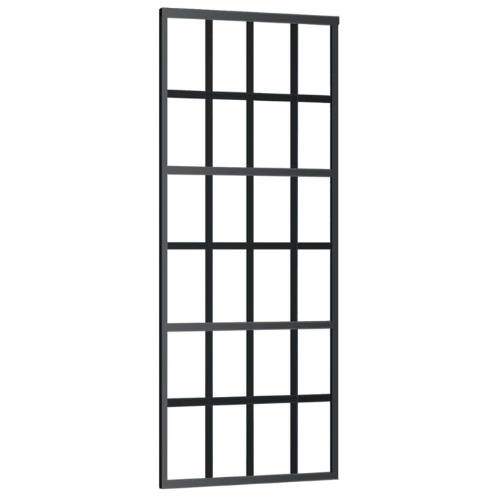 Ușă glisantă cu set feronerie, 76x205 cm, sticlă ESG/aluminiu - WALTI WALTI