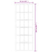 Ușă glisantă cu set feronerie, 76x205 cm, sticlă ESG/aluminiu - WALTI WALTI