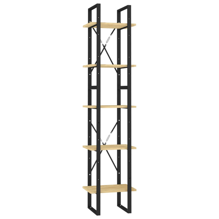 Bibliotecă cu 5 rafturi, 40x30x175 cm, lemn masiv de pin - WALTI WALTI