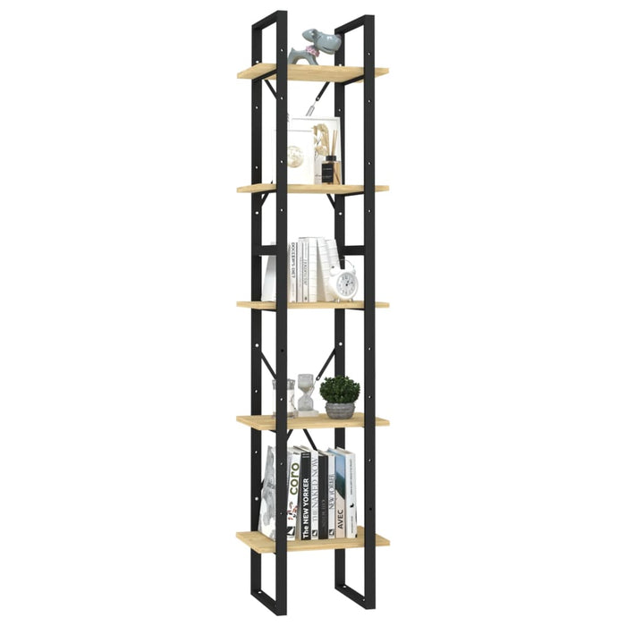 Bibliotecă cu 5 rafturi, 40x30x175 cm, lemn masiv de pin - WALTI WALTI