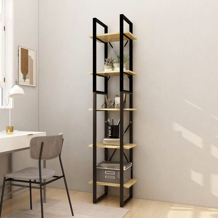 Bibliotecă cu 5 rafturi, 40x30x175 cm, lemn masiv de pin - WALTI WALTI