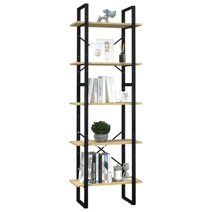 Bibliotecă cu 5 rafturi, 60x30x175 cm, lemn masiv de pin - WALTI WALTI