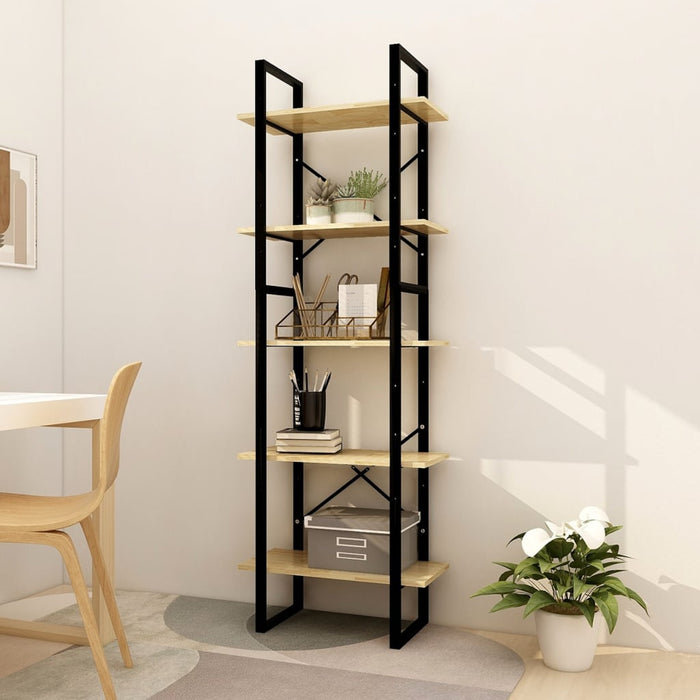 Bibliotecă cu 5 rafturi, 60x30x175 cm, lemn masiv de pin - WALTI WALTI