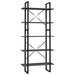 Bibliotecă cu 5 rafturi, gri, 80x30x175 cm, lemn prelucrat - WALTI WALTI