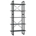 Bibliotecă cu 5 rafturi, gri, 80x30x175 cm, lemn de pin - WALTI WALTI
