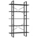 Bibliotecă cu 5 rafturi, gri, 100x30x175 cm, lemn prelucrat - WALTI WALTI