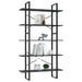 Bibliotecă cu 5 rafturi, gri, 100x30x175 cm, lemn prelucrat - WALTI WALTI