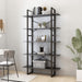 Bibliotecă cu 5 rafturi, gri, 100x30x175 cm, lemn prelucrat - WALTI WALTI
