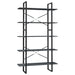 Bibliotecă cu 5 rafturi, gri, 100x30x175 cm, lemn masiv de pin - WALTI WALTI