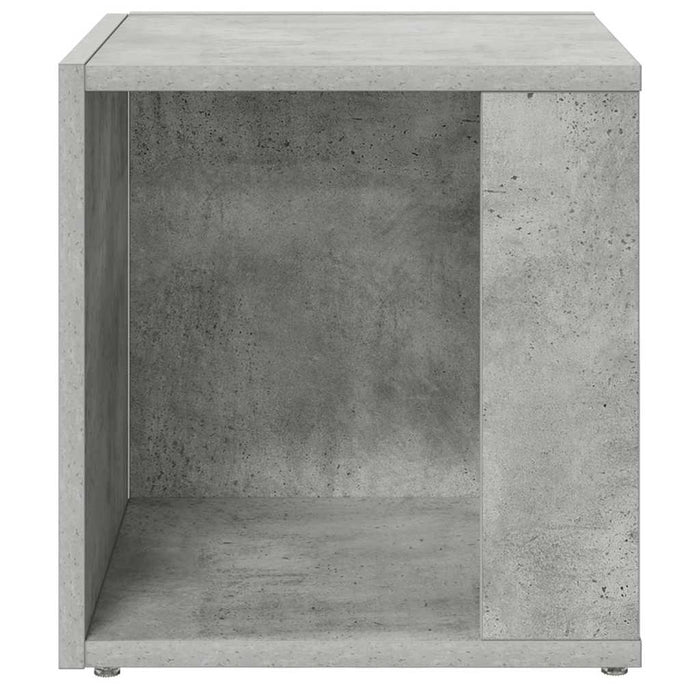Masă laterală, gri beton, 33x33x34,5 cm, PAL - WALTI WALTI