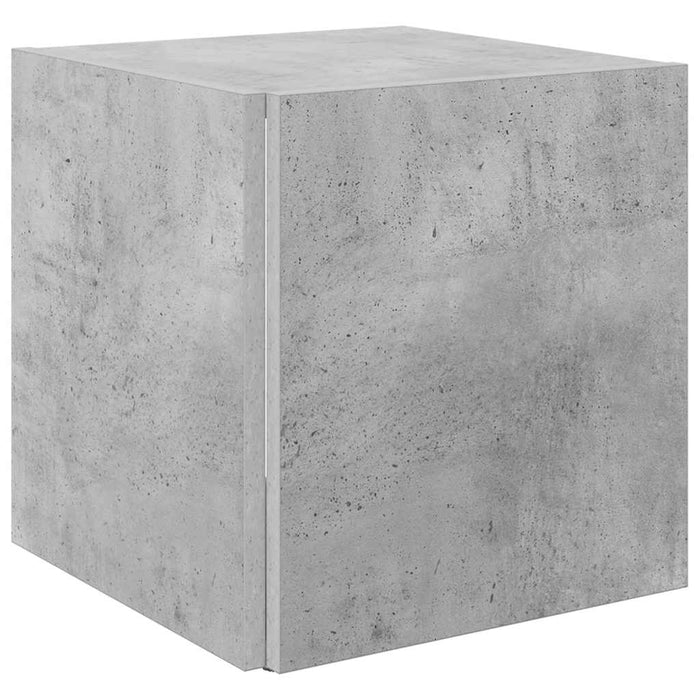 Masă laterală, gri beton, 33x33x34,5 cm, PAL - WALTI WALTI