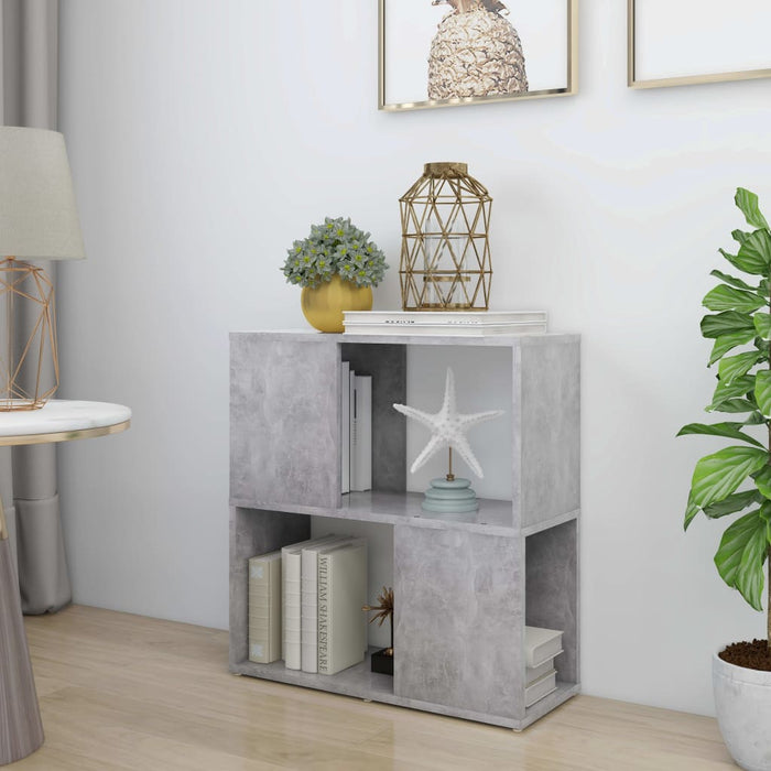 Bibliotecă, gri beton, 60 x 24 x 63 cm, PAL - WALTI WALTI