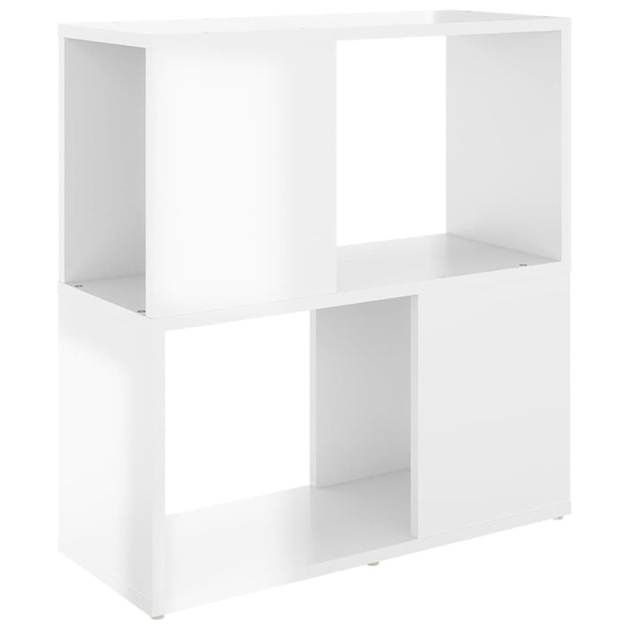 Bibliotecă, alb extralucios, 60x24x63 cm, PAL WALTI