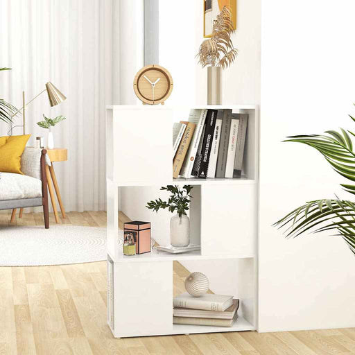 Bibliotecă/Separator cameră, alb, 60x24x94 cm, PAL - WALTI WALTI