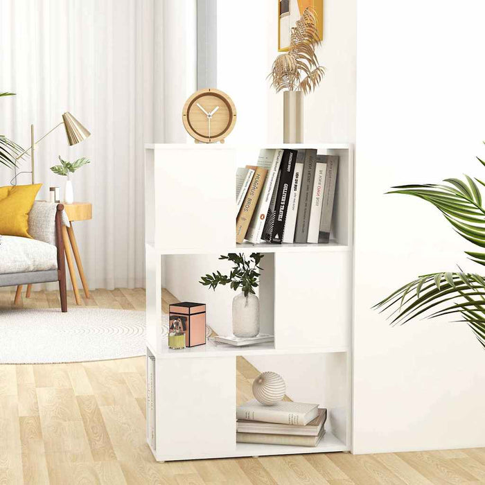 Bibliotecă/Separator cameră, alb, 60x24x94 cm, PAL - WALTI WALTI