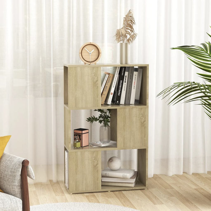 Bibliotecă/Separator cameră, stejar sonoma, 60x24x94 cm, PAL - WALTI WALTI