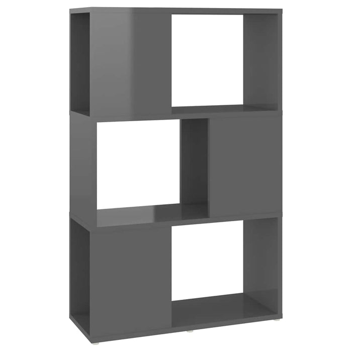 Bibliotecă/Separator cameră, gri extralucios, 60x24x94 cm PAL WALTI