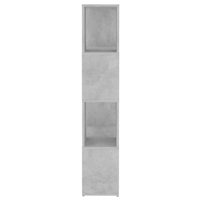 Bibliotecă/Separator cameră, gri beton, 60x24x124,5 cm - WALTI WALTI