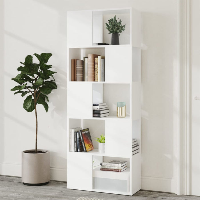 Bibliotecă/Separator cameră, alb, 60x24x155 cm, PAL - WALTI WALTI