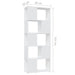 Bibliotecă/Separator cameră, alb, 60x24x155 cm, PAL - WALTI WALTI