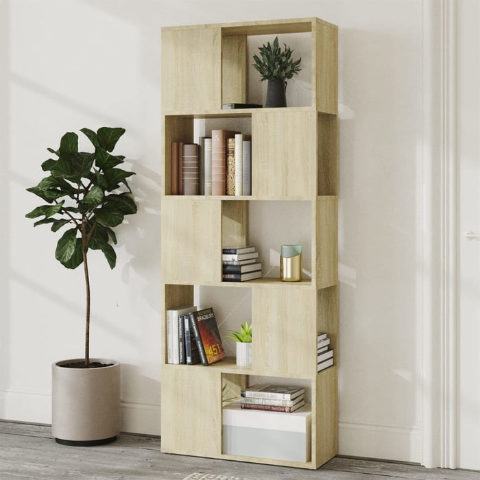 Bibliotecă/Separator cameră, stejar sonoma, 60x24x155 cm - WALTI WALTI