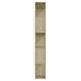 Bibliotecă/Separator cameră, stejar sonoma, 60x24x155 cm - WALTI WALTI