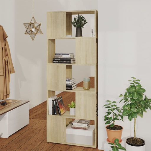 Bibliotecă/Separator cameră, stejar sonoma, 60x24x155 cm - WALTI WALTI