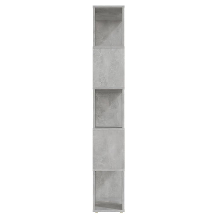 Bibliotecă/Separator cameră, gri beton, 60x24x155 cm - WALTI WALTI