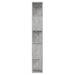 Bibliotecă/Separator cameră, gri beton, 60x24x155 cm - WALTI WALTI