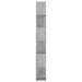 Bibliotecă/Separator cameră, gri beton, 60x24x186 cm, PAL - WALTI WALTI