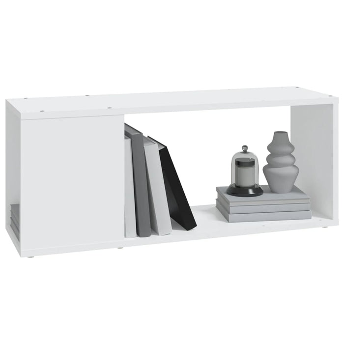 Comodă TV, alb, 80x24x32 cm, lemn prelucrat - WALTI WALTI